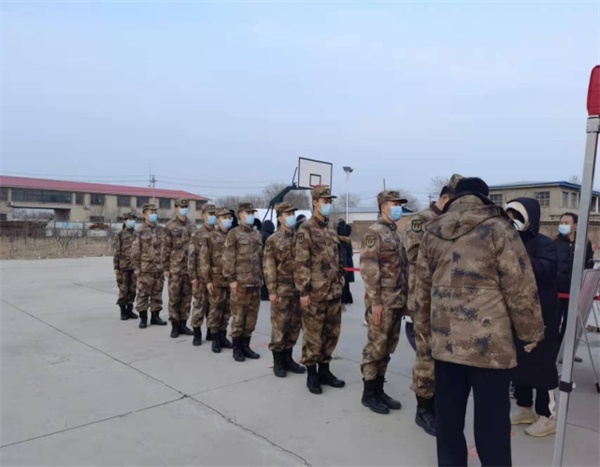 天津市津南区双拥办协助驻区部队核酸检测